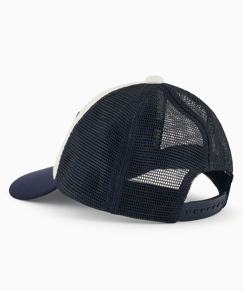 EMPORIO ARMANI Oversized EA Embroidery &amp; Mesh Back Baseball Cap 41-401624022-06 55cm/57cm