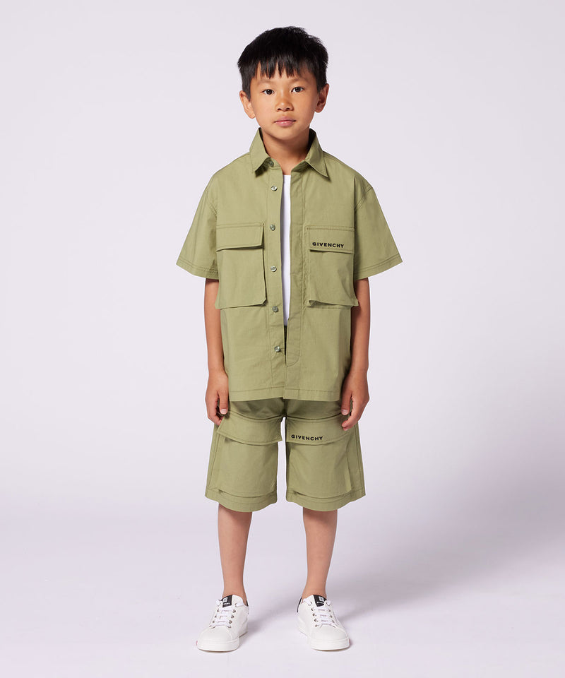 GIVENCHY Patch pocket stretch cotton trousers 