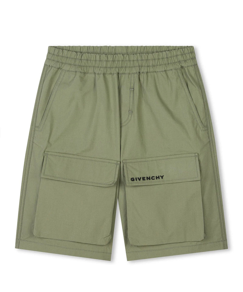 GIVENCHY Patch pocket stretch cotton trousers 