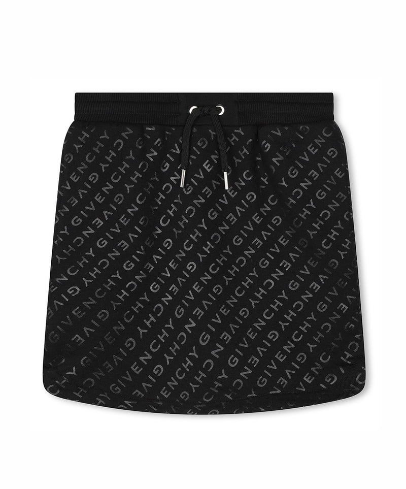 GIVENCHY all-over logo sweat skirt 
