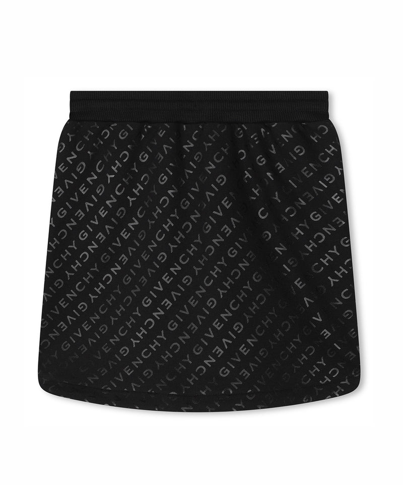 GIVENCHY all-over logo sweat skirt 