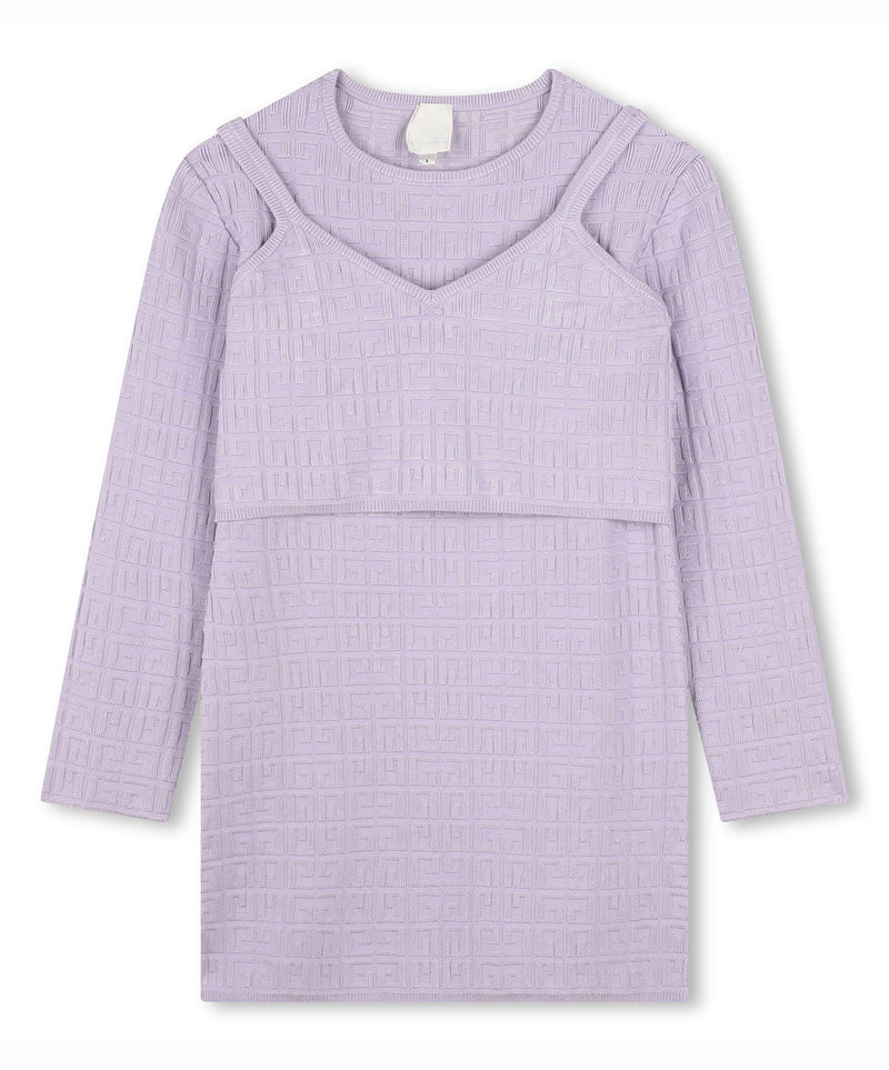 GIVENCHY 4G jacquard layered dress 