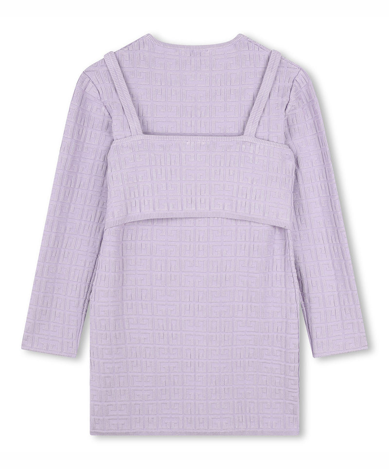 GIVENCHY 4G jacquard layered dress 