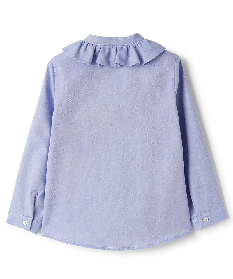 IL GUFO ruffled collar shirt