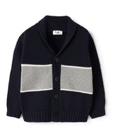 IL GUFO Block Color Organic Cotton Cardigan