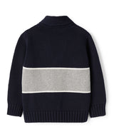 IL GUFO Block Color Organic Cotton Cardigan