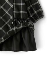 IL GUFO テクノウールチェックワンピース４