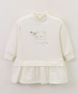 IL GUFO BABY&KIDS 刺繍入りコットンワンピース 42-840724029-01 2Y/3Y