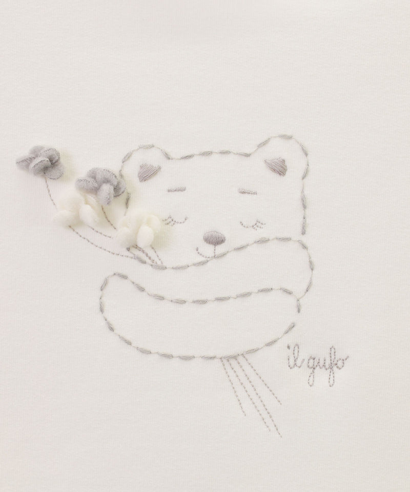 IL GUFO BABY&KIDS 刺繍入りコットンワンピース 42-840724029-01 2Y/3Y