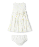 IL GUFO BABY&amp;KIDS Flower Embroidered Tiered Dress