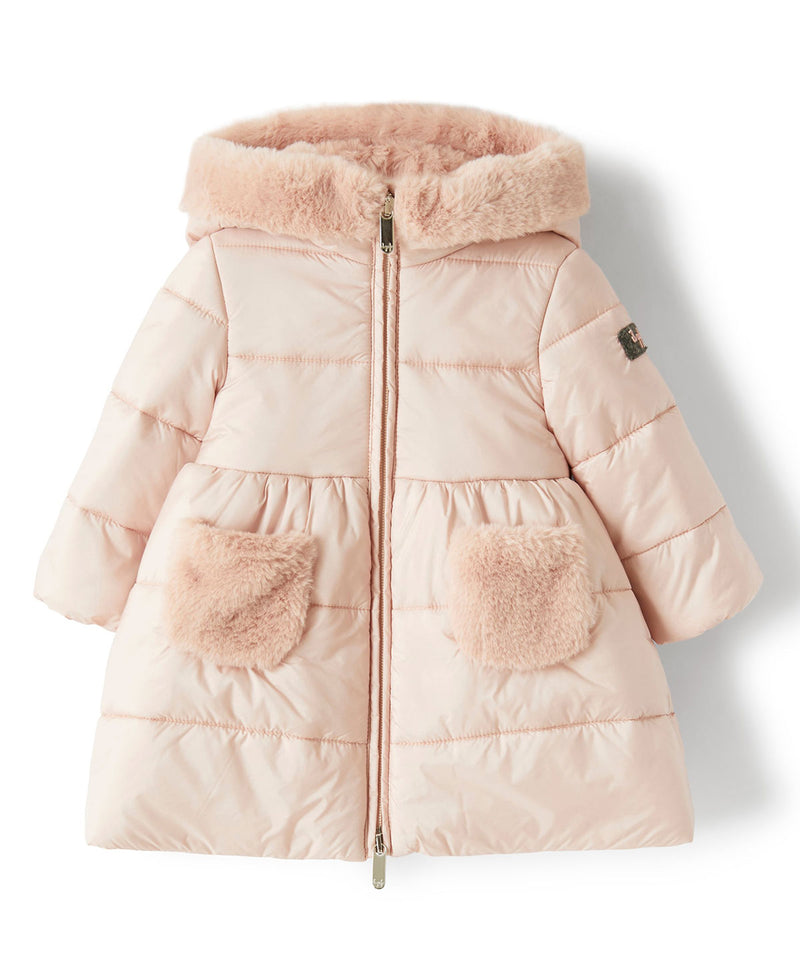 IL GUFO BABY&KIDS フェイクファー付きコート1