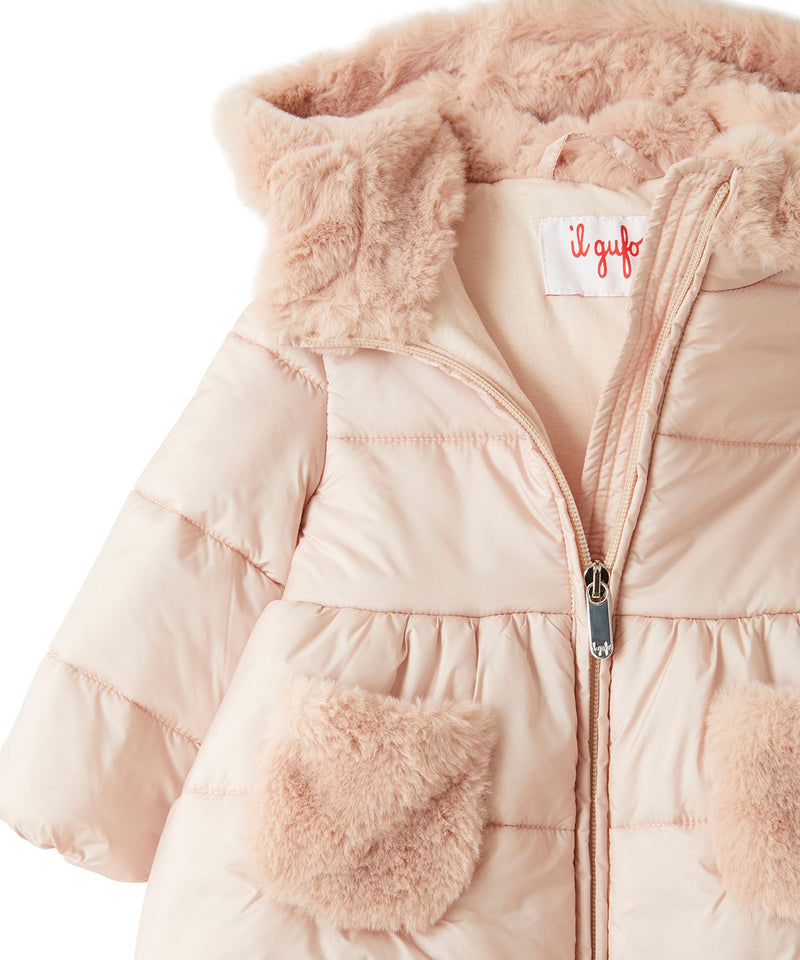 IL GUFO BABY&KIDS フェイクファー付きコート3