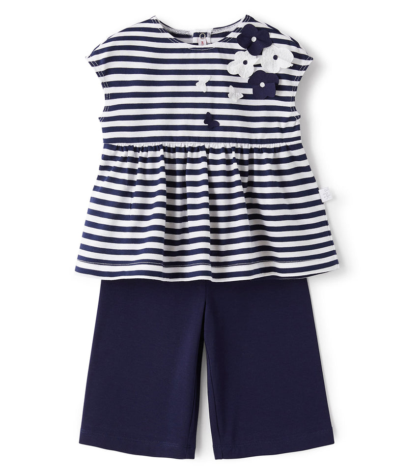 IL GUFO BABY&KIDS ボーダー柄セットアップ 31-841023017-06 18M/3Y/4Y