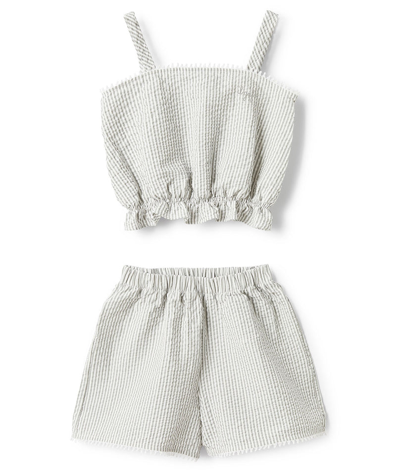 IL GUFO Print Seersucker Set