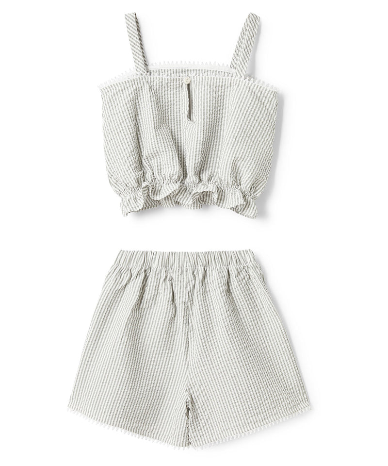 IL GUFO Print Seersucker Set