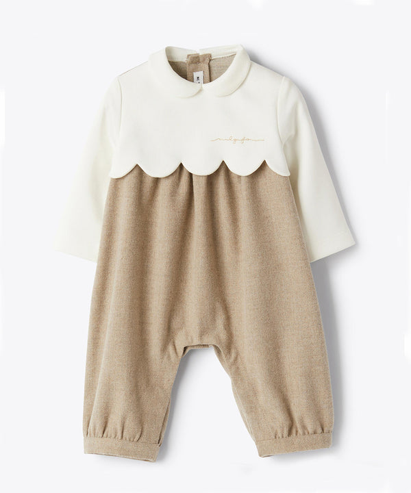 IL GUFO BABY ケープモチーフジャンプスーツ 	42-841124003-09 9M(65cm)