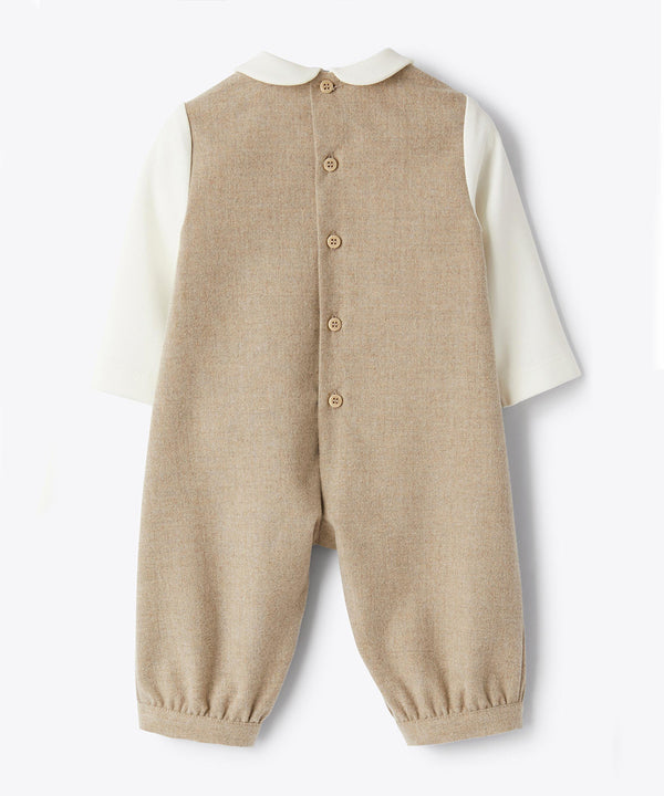 IL GUFO BABY ケープモチーフジャンプスーツ 	42-841124003-09 9M(65cm)