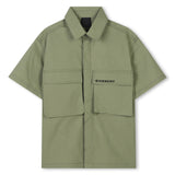 GIVENCHY Patch pocket stretch cotton shirt