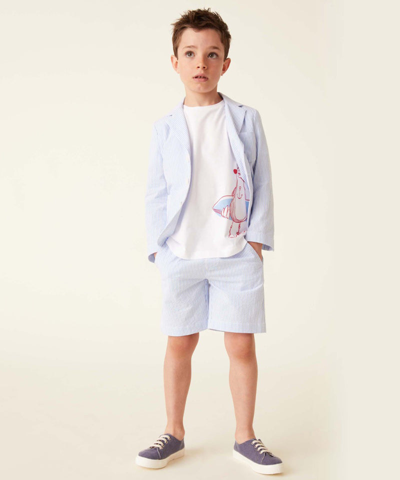 IL GUFO Seagull print cut and sew 31-840123018-01 3Y/4Y/12Y 
