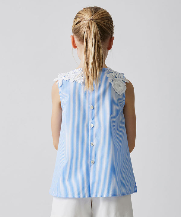 MAMERE Striped blouse with lace ★ 