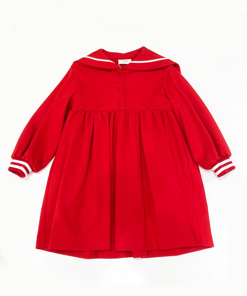 FENDI Sailor collar dress 22-060722025-17 3Y(100cm)/6Y(120cm) 