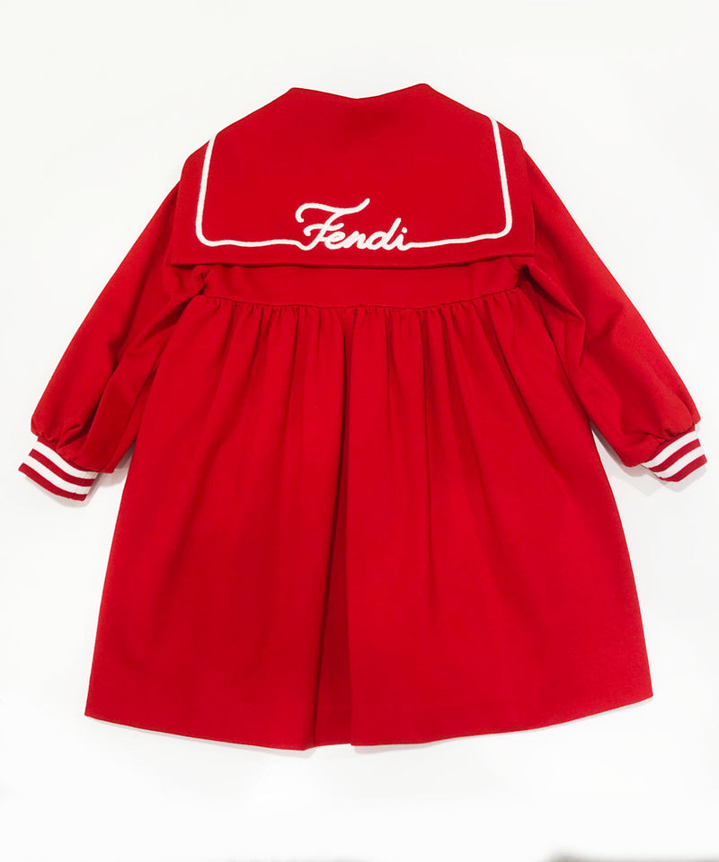 FENDI Sailor collar dress 22-060722025-17 3Y(100cm)/6Y(120cm) 