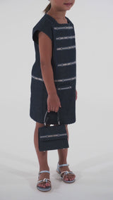MIMISOL Denim-style dress 11-760703006-06 8Y (130cm) 