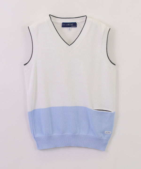SIMONETTA Knit Vest 61-350414063-01 6Y(120cm)