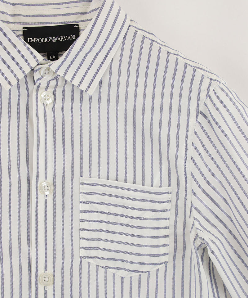 EMPORIO ARMANI Modal Striped Shirt 11-400308340-01 4Y(106cm) 