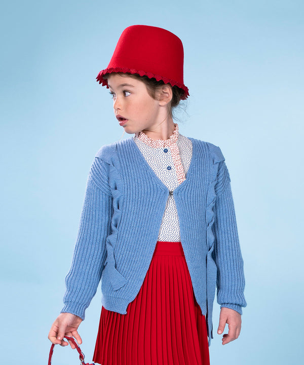 MIMISOL Knit Cardigan 22-760422008-04 8Y (130cm)