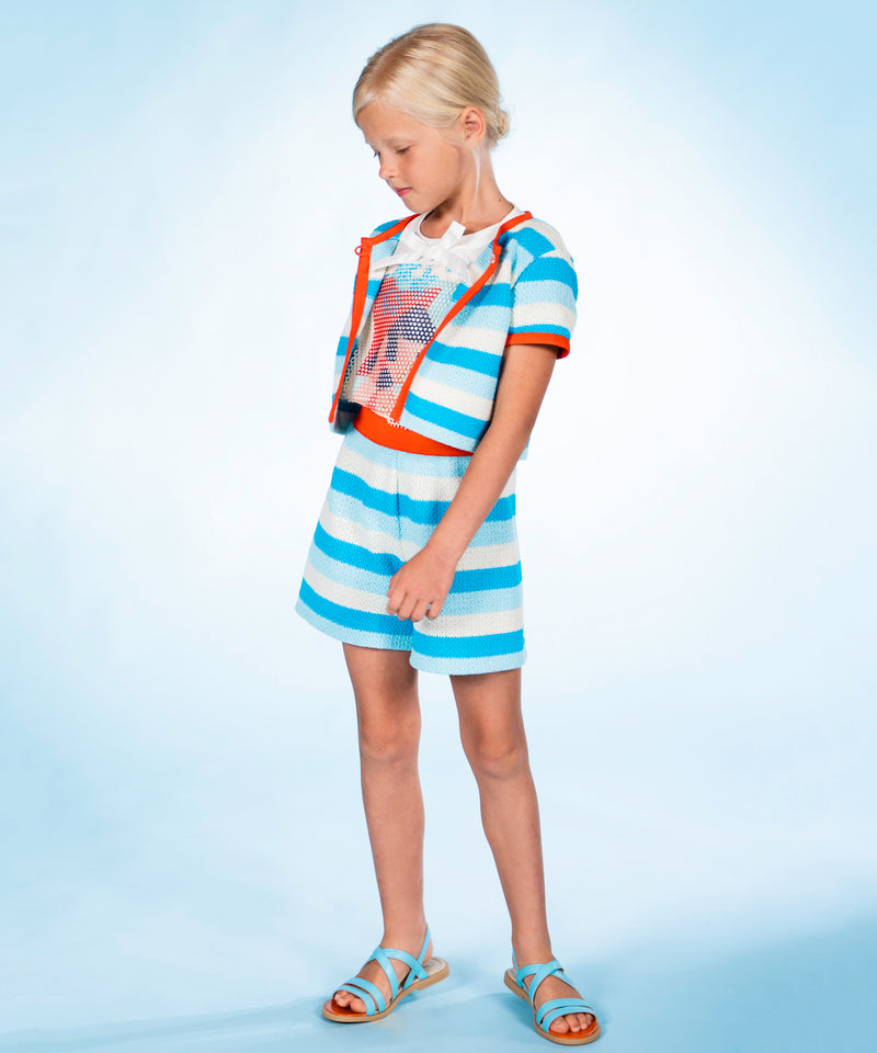 MIMISOL Striped Shorts 31-760523001-04 8Y/10Y/12Y 