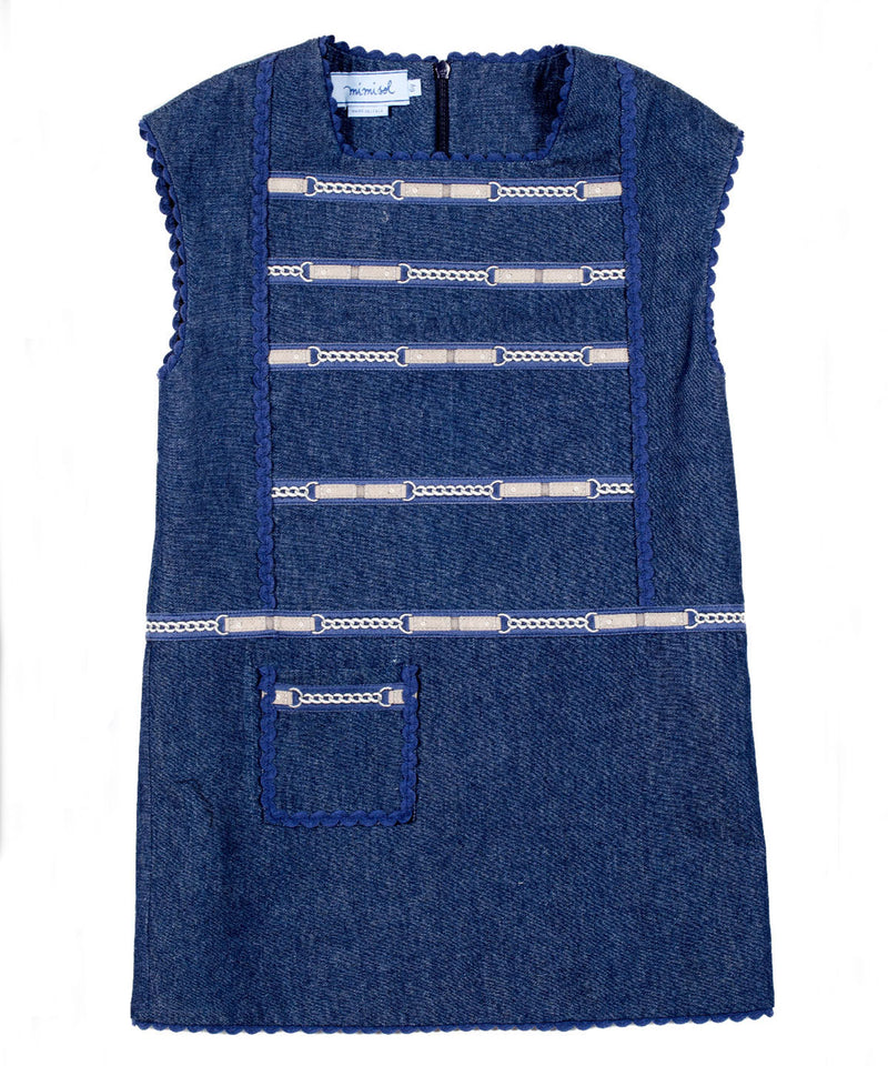 MIMISOL Denim-style dress 11-760703006-06 8Y (130cm) 
