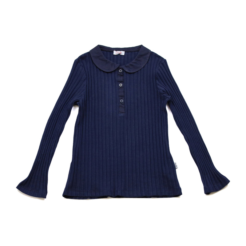 IL GUFO BABY&amp;KIDS Collared Rib Cut and Sew 92-840106600-06 2Y/3Y/4Y