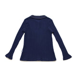 IL GUFO BABY&amp;KIDS Collared Rib Cut and Sew 92-840106600-06 2Y/3Y/4Y