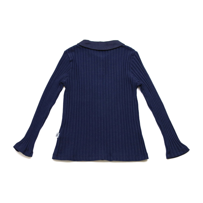 IL GUFO BABY&amp;KIDS Collared Rib Cut and Sew 92-840106600-06 2Y/3Y/4Y