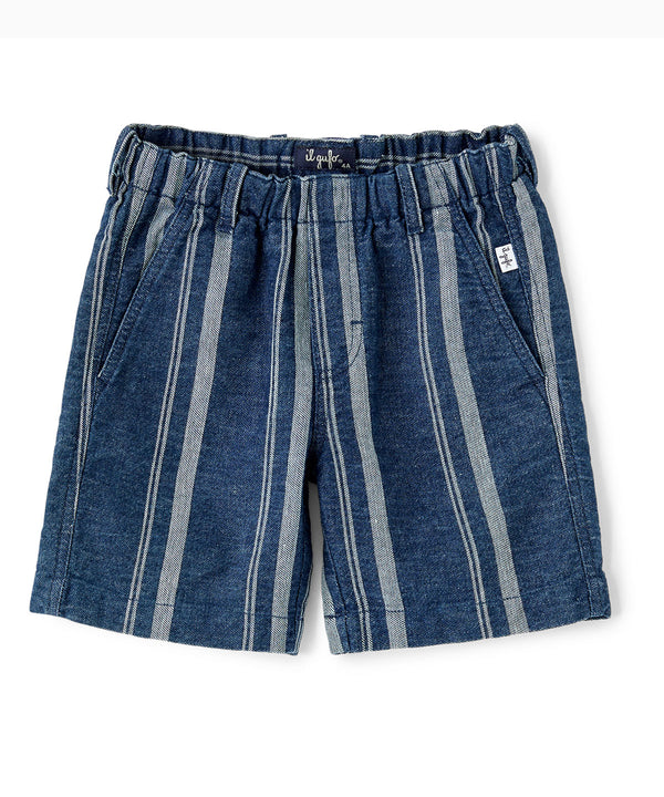 IL GUFO ストライプ柄ショートパンツ１