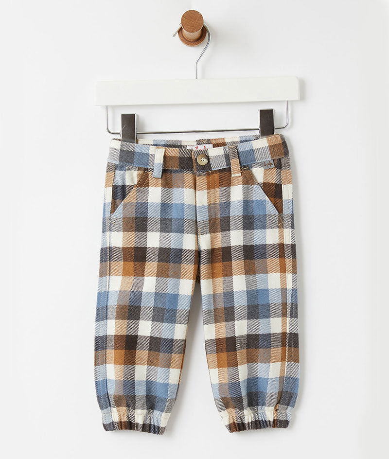 IL GUFO BABY&KIDS ブロックチェックパンツ1