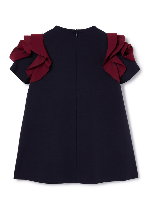 IL GUFO 袖フリルワンピース 02-840707364-18 3Y/4Y/6Y