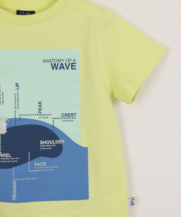 IL GUFO wave print T-shirt 11-840107709-10 4Y(105cm)/6Y(115cm) 