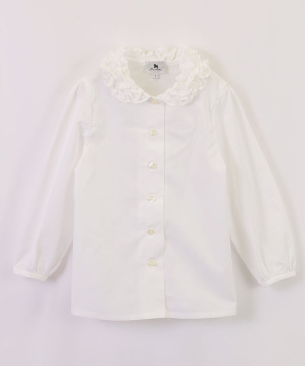 MAMERE CLASSIC Ruffled Collar Long Sleeve Blouse ★ 